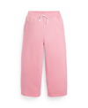 POLO RALPH LAUREN TODDLER AND LITTLE GIRLS TERRY WIDE-LEG SWEATPANTS