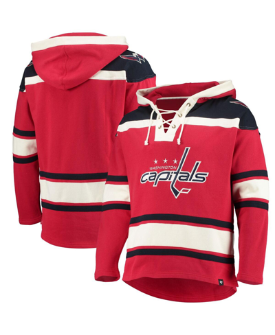 47 Brand Men's ' Red Washington Capitals Superior Lacer Pullover Hoodie