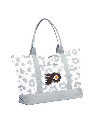 Logo Brands Women's Philadelphia Flyers Leopard Pattern Tote In Multi