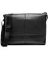 Cole Haan Triboro Small Leather Messenger Bag In Black
