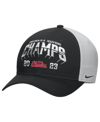 NIKE MEN'S NIKE BLACK OLE MISS REBELS 2023 PEACH BOWL CHAMPIONS LOCKER ROOM ADJUSTABLE HAT