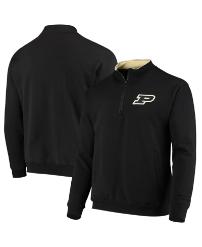 COLOSSEUM MEN'S COLOSSEUM BLACK PURDUE BOILERMAKERS TORTUGAS LOGO QUARTER-ZIP JACKET