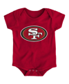 Outerstuff Baby Boys And Girls Scarlet San Francisco 49ers Team Logo Bodysuit In Scarlet