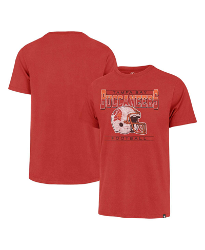 47 Brand Men's ' Red Distressed Tampa Bay Buccaneers Time Lock Franklin T-shirt