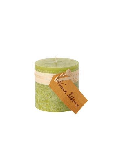 Vance Kitira 4.25" Timber Pillar Candle In Green Grape