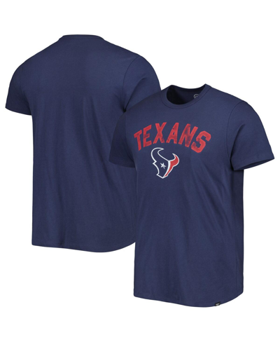 47 Brand Men's ' Navy Distressed Houston Texans All Arch Franklin T-shirt