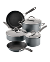 CIRCULON A1 SERIES SCRATCHDEFENSE ALUMINUM NONSTICK 8 PIECE POTS AND PANS COOKWARE SET