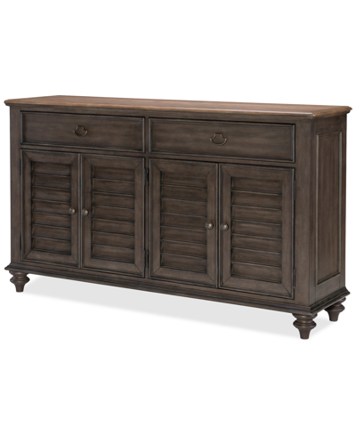 Macy's Mandeville Louvered Server In Brown