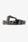 GIVENCHY GIVENCHY BLACK LEATHER BELT WITH LOGO