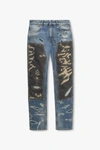 GIVENCHY GIVENCHY BLUE JEANS WITH VINTAGE EFFECT