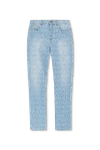 VERSACE VERSACE LIGHT BLUE JEANS WITH STRAIGHT LEGS