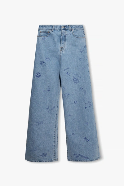 Vetements Blue Wide Leg Jeans In New