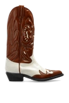 DSQUARED2 DSQUARED2 BROWN LEATHER COWBOY BOOTS