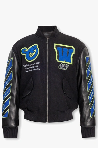 Off-white Bomber Vars Hammer In Black