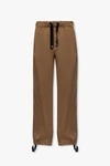 VERSACE VERSACE BROWN LOOSE-FITTING TROUSERS