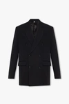 BURBERRY BURBERRY BLACK DOUBLE-BREASTED BLAZER