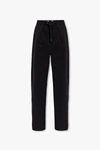 VERSACE VERSACE BLACK LOOSE-FITTING TROUSERS