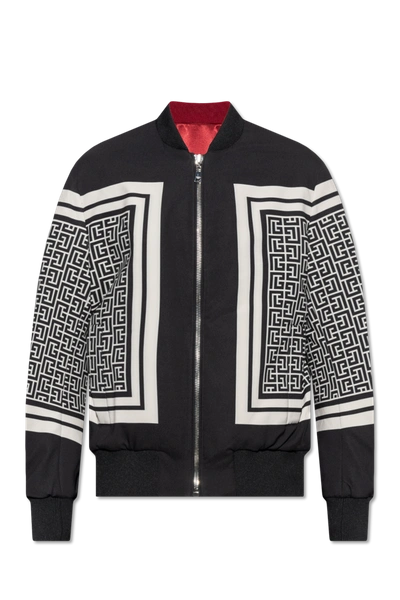 Balmain Casual Jacket In Black Polyester In New