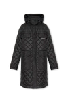 DSQUARED2 DSQUARED2 BLACK HOODED QUILTED JACKET