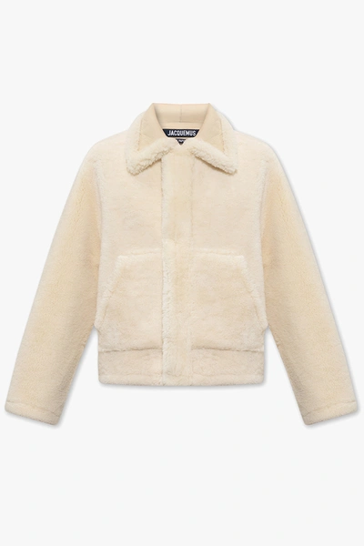 Jacquemus Le Manteau Pastre Shearling Coat In New