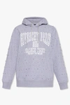 GIVENCHY GIVENCHY GREY EMBELLISHED HOODIE