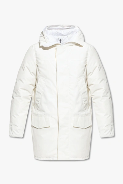 Canada Goose White ‘langford' Down Jacket In New
