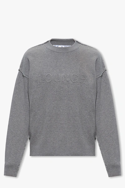 Off-white Grey Sweatshirt With Logo In New