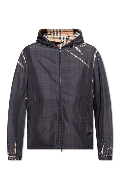 Burberry Black ‘hackney' Hooded Jacket In New