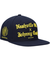 Mitchell & Ness Men's  Navy Nashville Sc X Johnny Cash Snapback Adjustable Hat In Navy