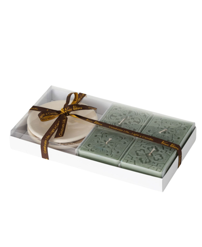 Vance Kitira Candles And Dish Gift Set In Green