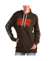 G-III 4HER BY CARL BANKS WOMEN'S G-III 4HER BY CARL BANKS BROWN CLEVELAND BROWNS EXTRA INNING PULLOVER HOODIE