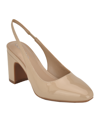 Calvin Klein Scarlet Slingback Pump In Light Natural Patent