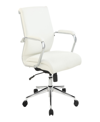 OSP HOME FURNISHINGS OFFICE STAR 41.25" FABRIC, CHROME MID BACK MANAGER'S OFFICE CHAIR