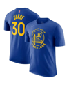 Nike Men's  Stephen Curry Royal Golden State Warriors Icon 2022/23 Name And Number Performance T-shir In Royal