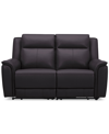 MACY'S ADDYSON 64" 2-PC. LEATHER SOFA WITH 2 ZERO GRAVITY RECLINERS WITH POWER HEADRESTS, CREATED FOR MACY'