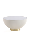 Manhattan Comfort Anderson 28.15" Wide Leatherette Upholstered Coffee Table In Cream