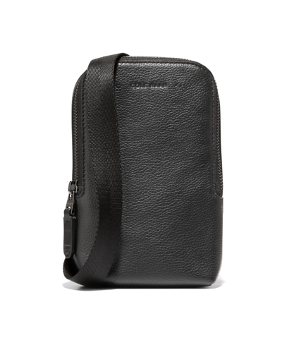 Cole Haan Triboro Essential Small Leather Crossbody Bag In Black