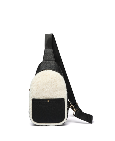 Like Dreams Maxy Sherpa Sling Bag Crossbody In Black