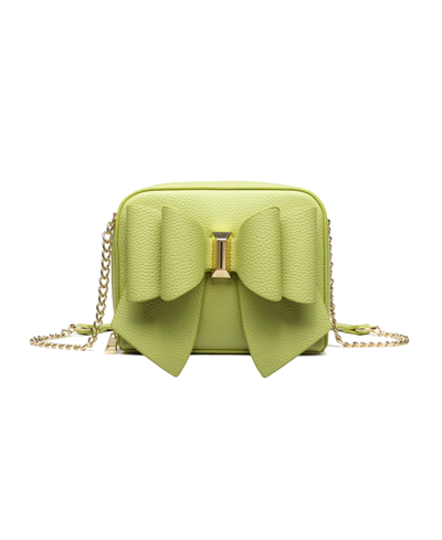 Like Dreams Chloe Bow Mini Crossbody In Lime