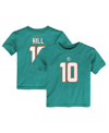 NIKE TODDLER BOYS AND GIRLS NIKE TYREEK HILL AQUA MIAMI DOLPHINS PLAYER NAME AND NUMBER T-SHIRT