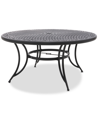 AGIO WYTHBURN MIX AND MATCH 60" ROUND CAST ALUMINUM OUTDOOR DINING TABLE, CREATED FOR MACY'S