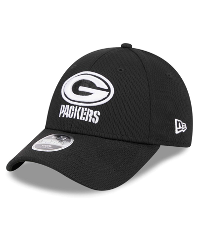 New Era Kids' Youth Boys And Girls  Black Green Bay Packers Main B-dub 9forty Adjustable Hat