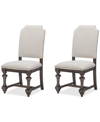 MACY'S MANDEVILLE 2PC UPHOLSTERED CHAIR SET