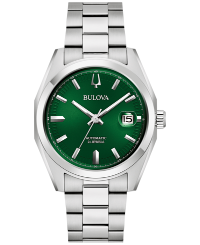 BULOVA MEN'S AUTOMATIC SURVEYOR STAINLESS STEEL BRACELET WATCH 39MM