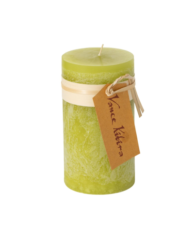 Vance Kitira 6" Timber Pillar Candle In Green Grape