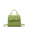 Like Dreams Neo Straw Crossbody In Green