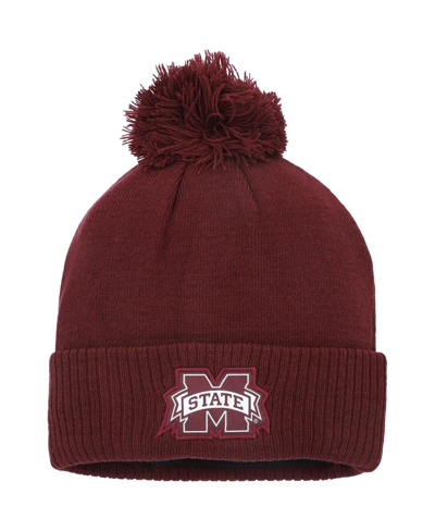 Adidas Originals Men's Adidas Maroon Mississippi State Bulldogs 2023 Sideline Cold.rdy Cuffed Knit Hat With Pom