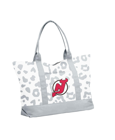 Logo Brands Women's New Jersey Devils Leopard Pattern Tote In Multi