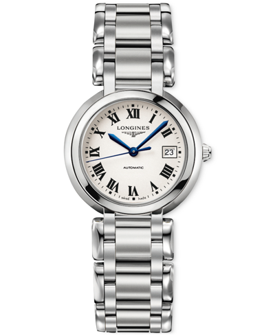 Longines Women's Swiss Automatic Primaluna Stainless Steel Bracelet Watch 30mm In No Color