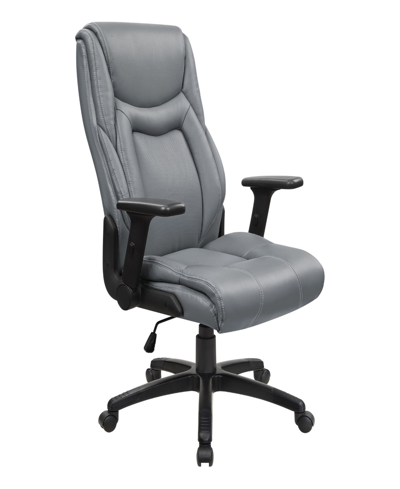Osp Home Furnishings Office Star 49" Executive High Back Office Chair In Charcoal